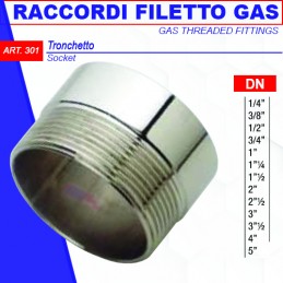 TRONCHETTO FILETTATO GAS 1/2"