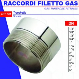 TRONCHETTO FILETTATO GAS 3/4"