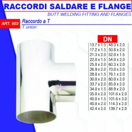 TEE A SALDARE 48,3X2,0 INOX...