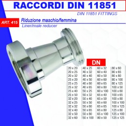 RIDUZIONE DIN MAS. / FEM 50X40