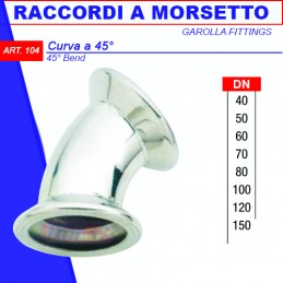 CURVA A MORSETTO A 45 50